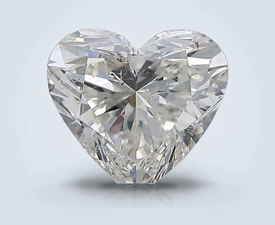 3.01ct H SI2 Rare Carat Ideal Cut Heart Diamond