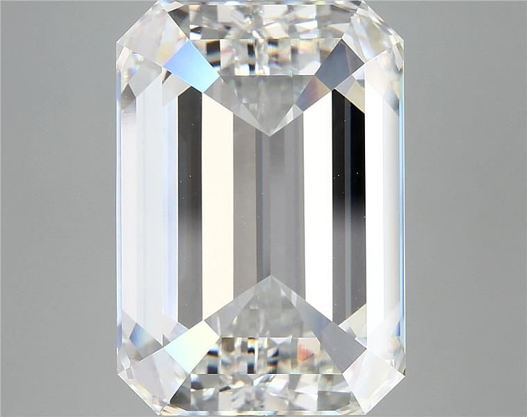 12.76ct F VVS2 Excellent Cut Emerald Lab Grown Diamond