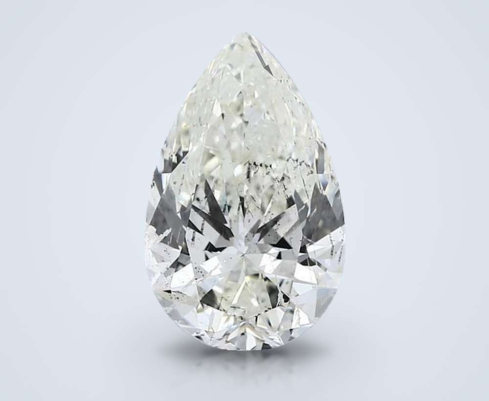 2.50ct I SI2 Rare Carat Ideal Cut Pear Diamond