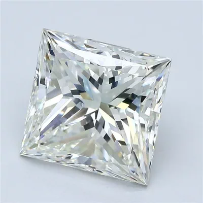 5.02ct K VS2 Rare Carat Ideal Cut Princess Diamond