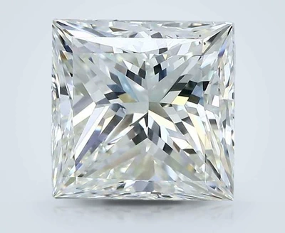5.02ct K VS2 Rare Carat Ideal Cut Princess Diamond