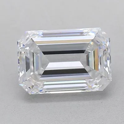 1.36ct D VVS1 Rare Carat Ideal Cut Emerald Lab Grown Diamond