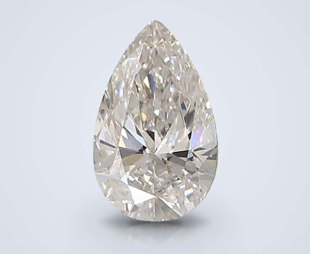 0.93ct F VS1 Rare Carat Ideal Cut Pear Lab Grown Diamond