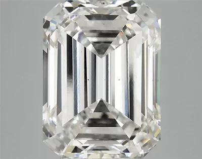 5.01ct H VS2 Rare Carat Ideal Cut Emerald Lab Grown Diamond