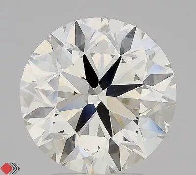 5.12ct I VVS1 Very Good Cut Round Diamond