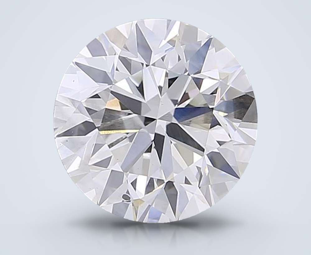 3.00ct F SI1 Very Good Cut Round Lab Grown Diamond
