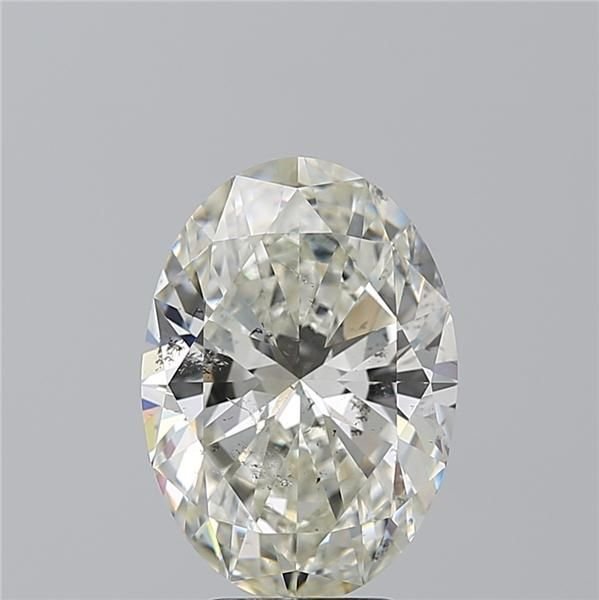 4.51ct J SI2 Rare Carat Ideal Cut Oval Diamond