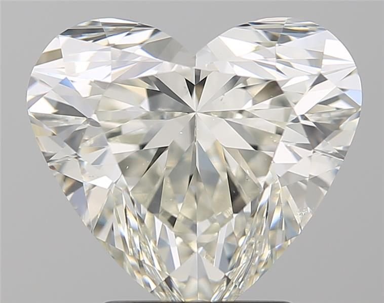 3.23ct K SI1 Rare Carat Ideal Cut Heart Diamond
