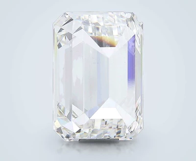 18.13ct F VVS2 Very Good Cut Emerald Lab Grown Diamond