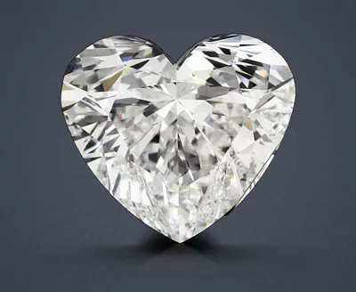 11.07ct E VVS2 Rare Carat Ideal Cut Heart Lab Grown Diamond