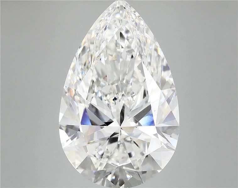 10.43ct F VVS2 Rare Carat Ideal Cut Pear Lab Grown Diamond
