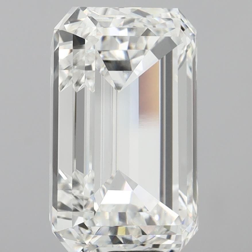 18.04ct F VVS2 Rare Carat Ideal Cut Emerald Lab Grown Diamond