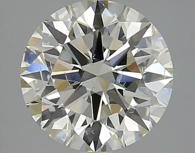3.01ct K SI1 Rare Carat Ideal Cut Round Diamond