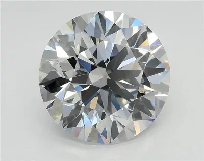 5.05ct F VS2 Rare Carat Ideal Cut Round Lab Grown Diamond