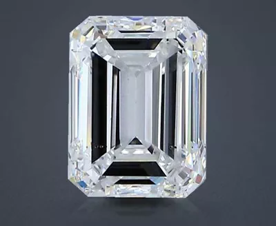 2.03ct F VS2 Rare Carat Ideal Cut Emerald Diamond