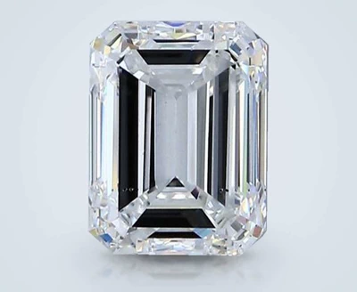 2.03ct F VS2 Rare Carat Ideal Cut Emerald Diamond