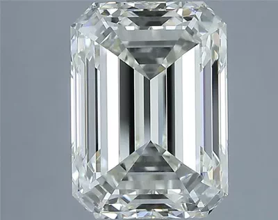 4.01ct J VVS2 Very Good Cut Emerald Diamond