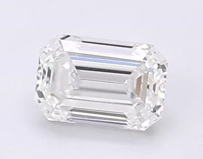 1.00ct F VS2 Excellent Cut Emerald Lab Grown Diamond