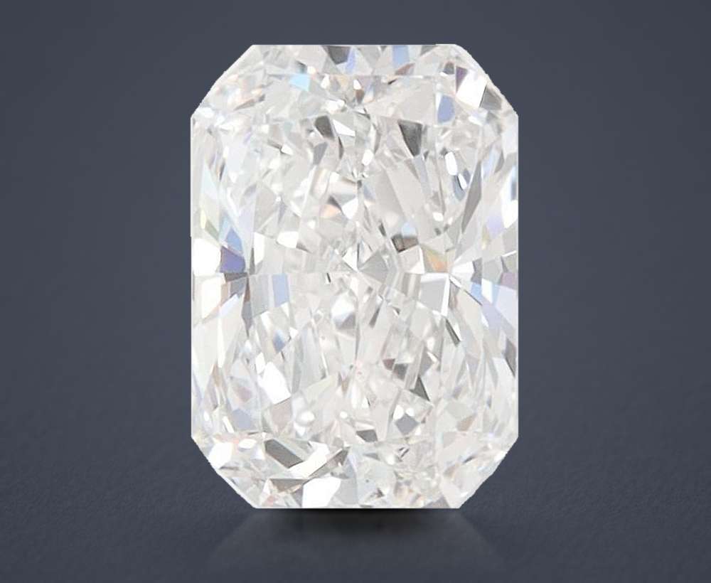 1.34ct D VVS1 Rare Carat Ideal Cut Radiant Lab Grown Diamond