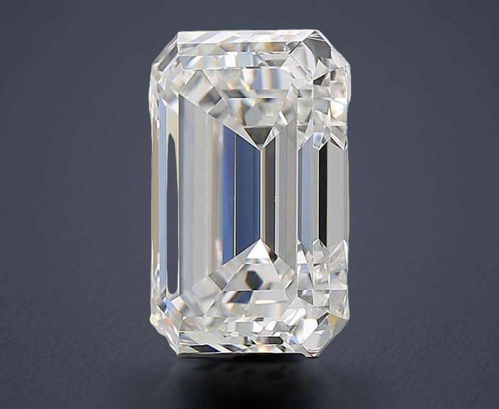 8.02ct G VS1 Rare Carat Ideal Cut Emerald Diamond