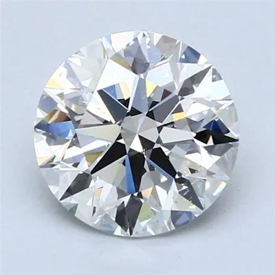 2.42ct F SI1 Rare Carat Ideal Cut Round Diamond
