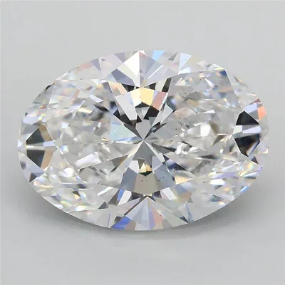 3.58ct D VS2 Rare Carat Ideal Cut Oval Lab Grown Diamond
