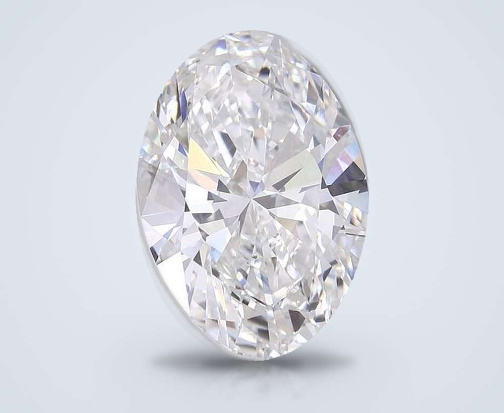 12.03ct F VS1 Rare Carat Ideal Cut Oval Lab Grown Diamond