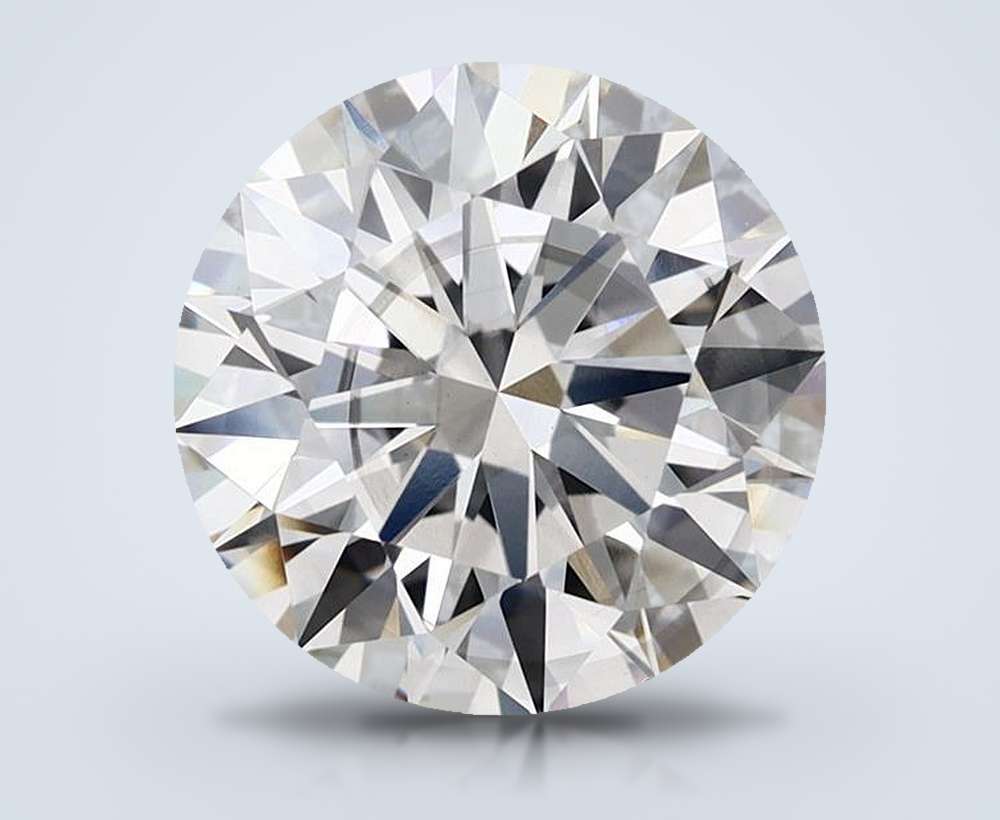 4.06ct F SI1 Rare Carat Ideal Cut Round Lab Grown Diamond