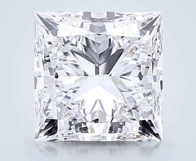 7.38ct E VVS2 Rare Carat Ideal Cut Princess Lab Grown Diamond