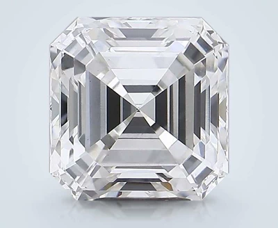5.16ct F VS1 Rare Carat Ideal Cut Asscher Lab Grown Diamond
