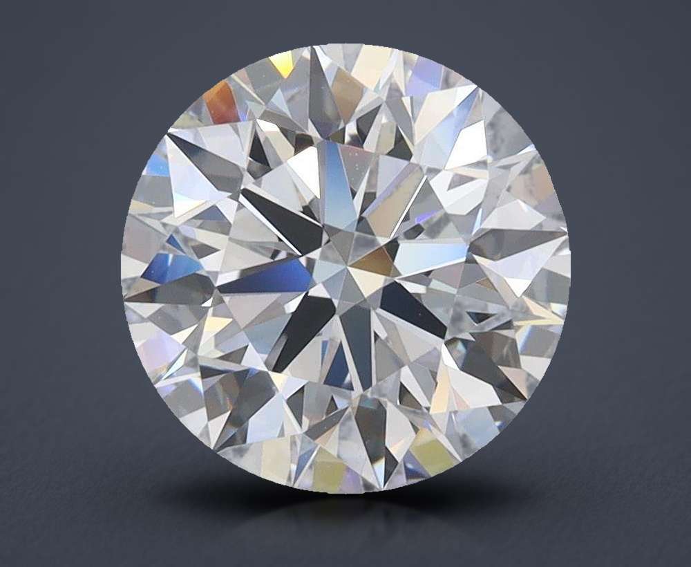 2.69ct D VVS1 Rare Carat Ideal Cut Round Lab Grown Diamond