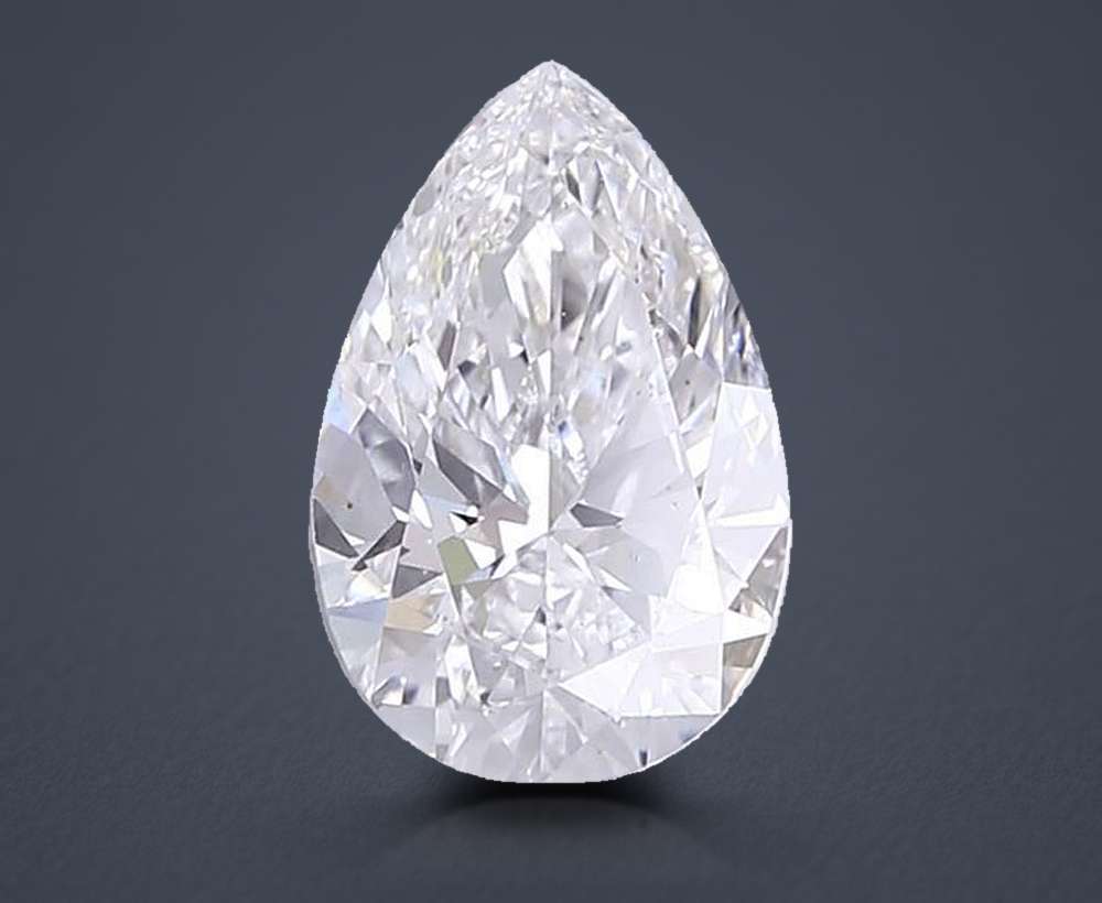 1.80ct D VS2 Rare Carat Ideal Cut Pear Lab Grown Diamond