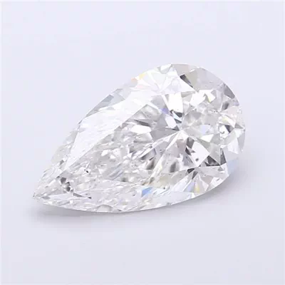 3.00ct D SI1 Rare Carat Ideal Cut Pear Lab Grown Diamond