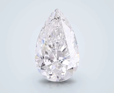 3.00ct D SI1 Rare Carat Ideal Cut Pear Lab Grown Diamond