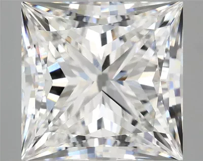 7.19ct E VVS2 Rare Carat Ideal Cut Princess Lab Grown Diamond