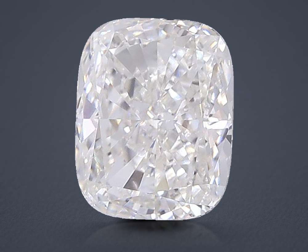3.54ct F VVS2 Rare Carat Ideal Cut Cushion Lab Grown Diamond