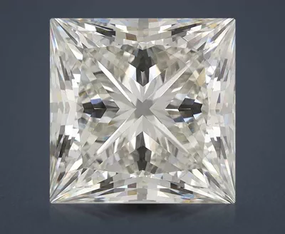 6.07ct H VS2 Rare Carat Ideal Cut Princess Lab Grown Diamond