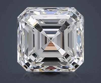 0.91ct E VVS2 Very Good Cut Asscher Diamond
