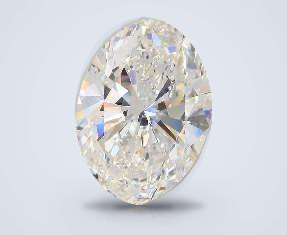 23.73ct F VS1 Rare Carat Ideal Cut Oval Lab Grown Diamond