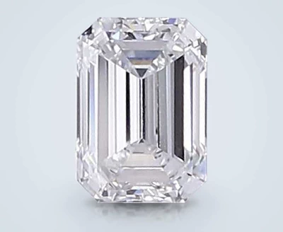 1.08ct E SI1 Rare Carat Ideal Cut Emerald Lab Grown Diamond
