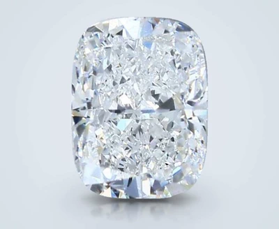 3.01ct E SI1 Rare Carat Ideal Cut Cushion Diamond