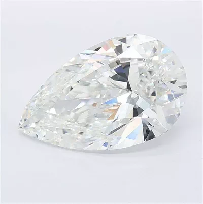 6.03ct F VVS2 Rare Carat Ideal Cut Pear Lab Grown Diamond