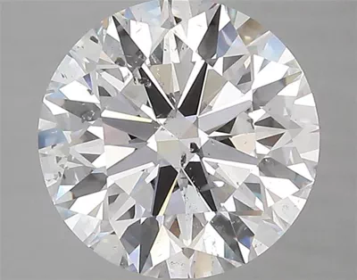 3.21ct D SI2 Rare Carat Ideal Cut Round Diamond