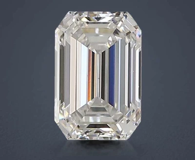 1.23ct E VS1 Rare Carat Ideal Cut Emerald Lab Grown Diamond