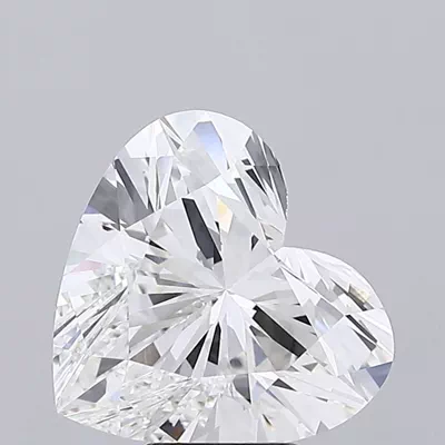 6.94ct F VVS2 Rare Carat Ideal Cut Heart Lab Grown Diamond