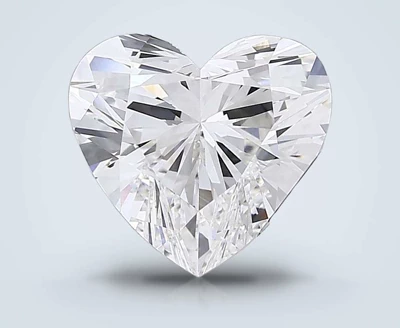 6.94ct F VVS2 Rare Carat Ideal Cut Heart Lab Grown Diamond