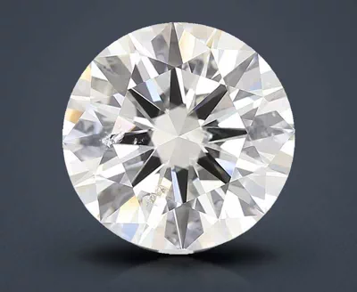 3.13ct J SI2 Rare Carat Ideal Cut Round Diamond