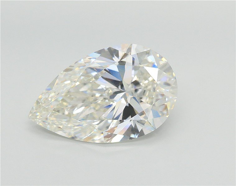 6.09ct H VS1 Rare Carat Ideal Cut Pear Lab Grown Diamond