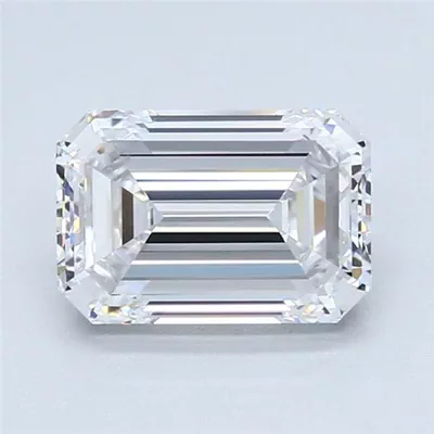 2.09ct D VS1 Very Good Cut Emerald Diamond