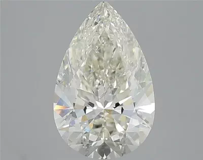 3.02ct K SI2 Rare Carat Ideal Cut Pear Diamond